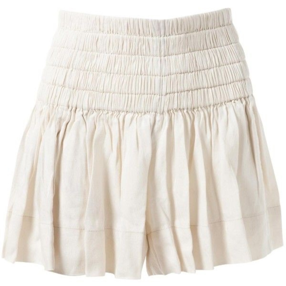 Isabel Marant étoile short in linen off white